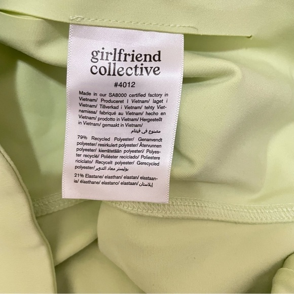 Girlfriend Collective High Waisted Green Leggings Size Womens Small - Picture 5 of 6